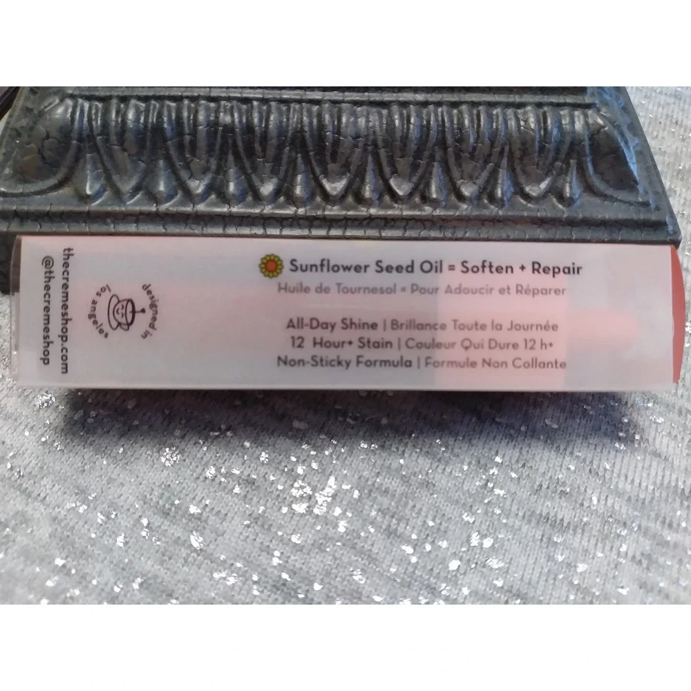 The Creme Shop Glossy 12 HR Lip Stain Heart Eyes Moisturizing Sunflower Seed Oil